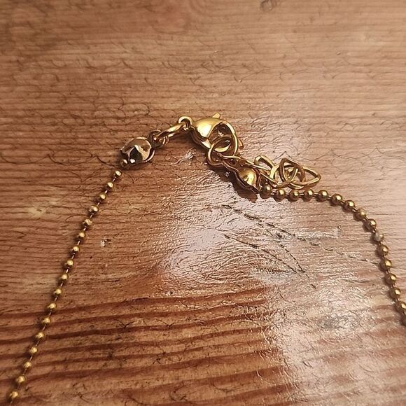 Womens Gold Tone C Initial Necklace - Picture 3 of 3